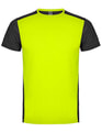 Heren Sportshirt Roly Zolder Flour geel-Heather Zwart